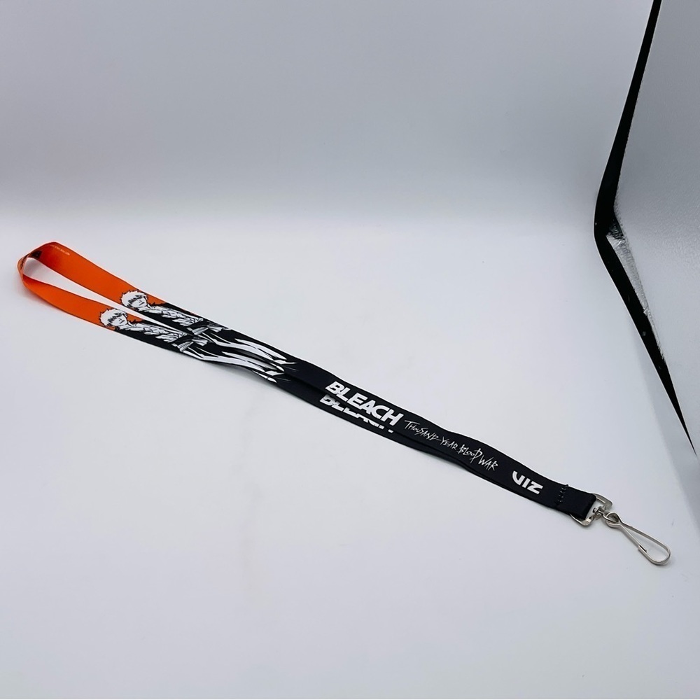 Lanyard Anime Bleach Ichigo Thousand-Year Blood War Comic Con Black Orange SD NY